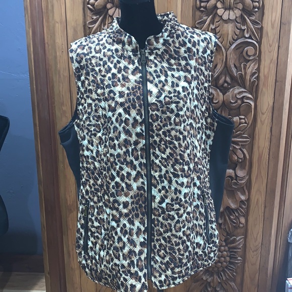 EUC New Directions 3X animal print vest - Picture 1 of 7